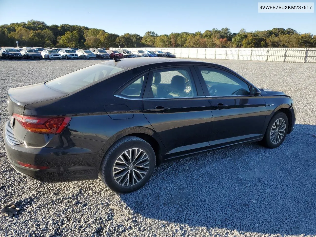 2019 Volkswagen Jetta Sel VIN: 3VWEB7BUXKM237617 Lot: 76562254