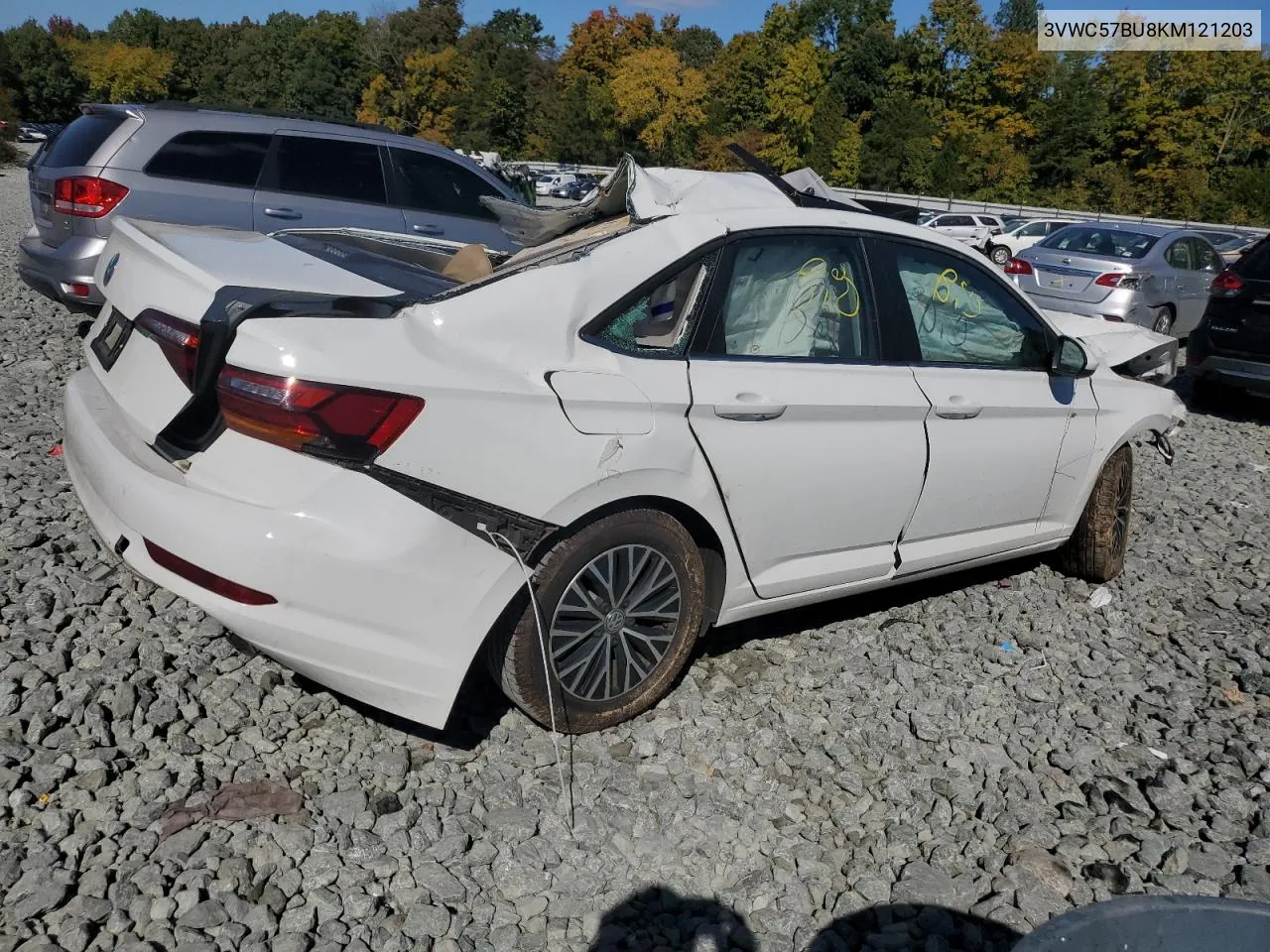 2019 Volkswagen Jetta S VIN: 3VWC57BU8KM121203 Lot: 76574024