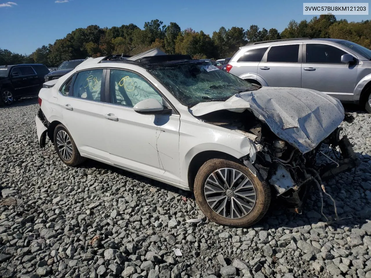 2019 Volkswagen Jetta S VIN: 3VWC57BU8KM121203 Lot: 76574024