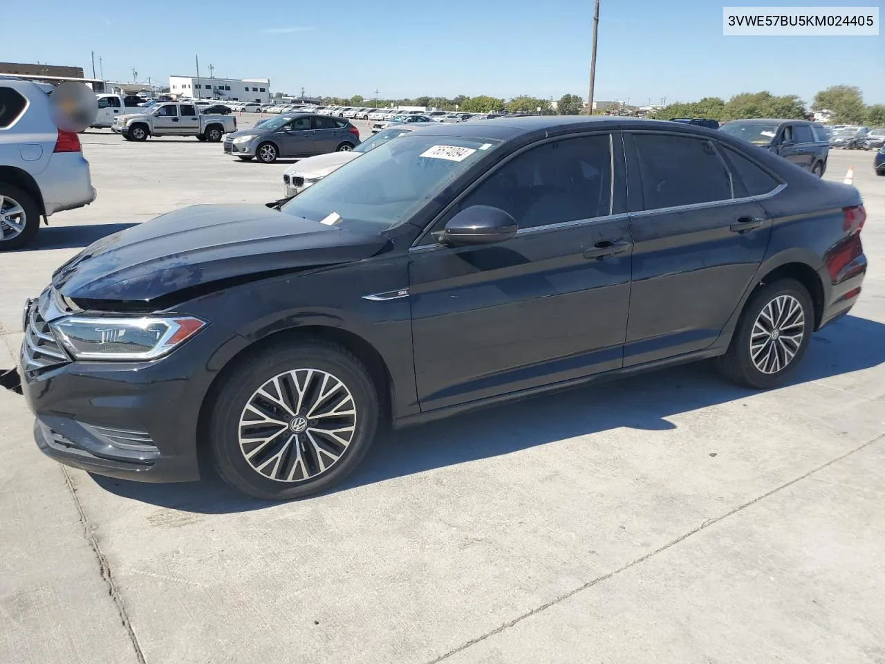 2019 Volkswagen Jetta Sel VIN: 3VWE57BU5KM024405 Lot: 76574094