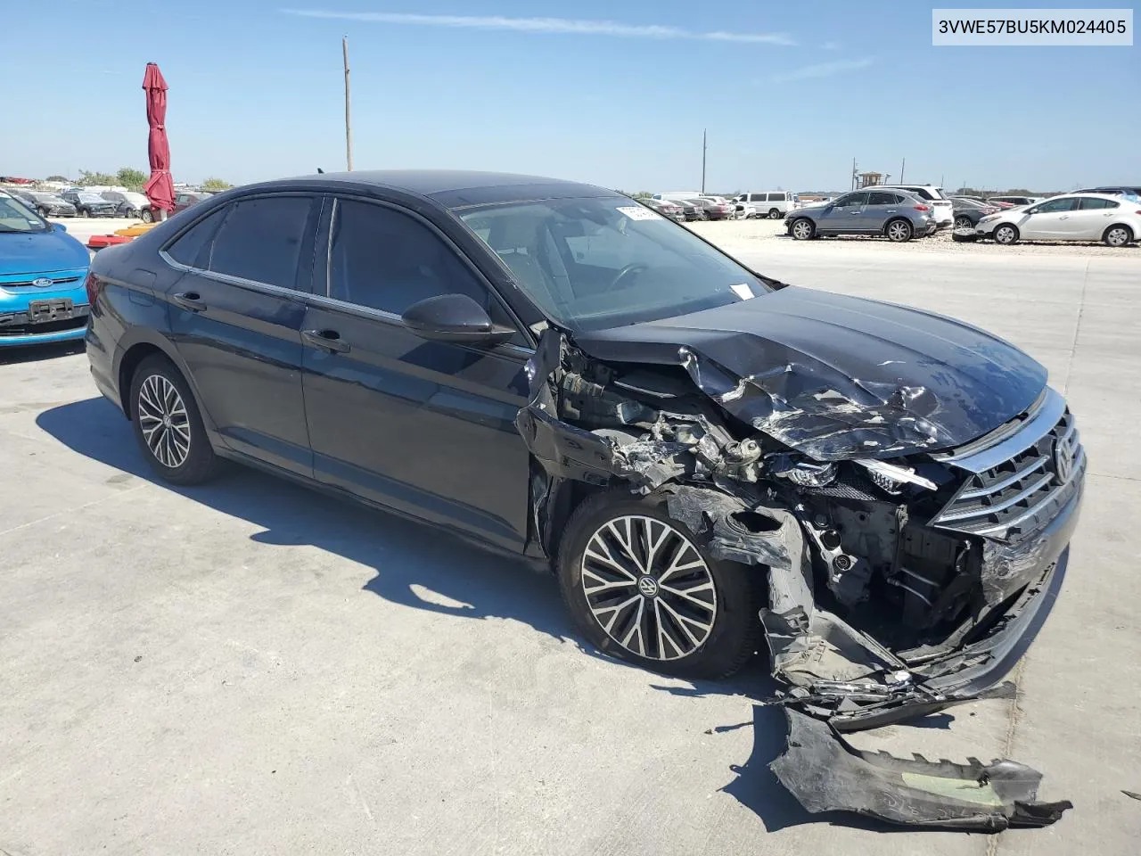 2019 Volkswagen Jetta Sel VIN: 3VWE57BU5KM024405 Lot: 76574094