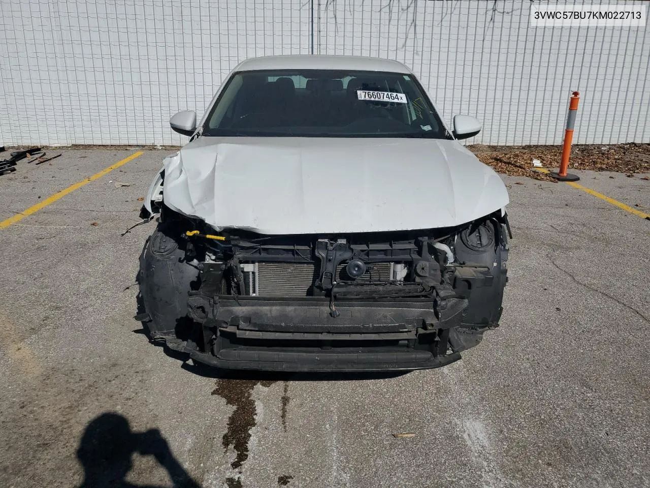 2019 Volkswagen Jetta S VIN: 3VWC57BU7KM022713 Lot: 76607464