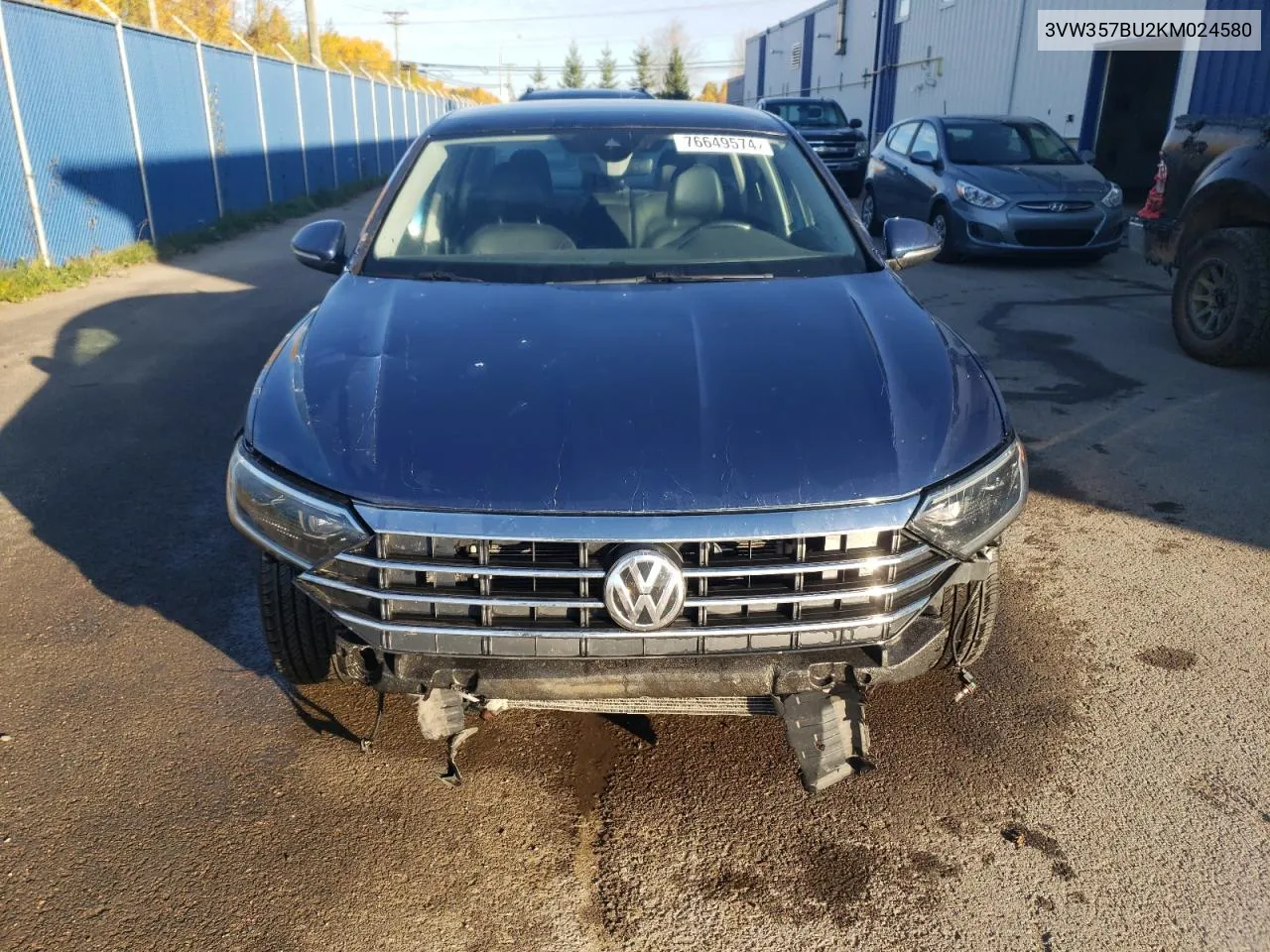 2019 Volkswagen Jetta Execline VIN: 3VW357BU2KM024580 Lot: 76649574