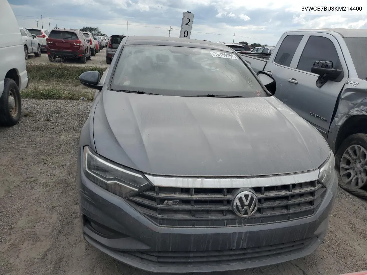 2019 Volkswagen Jetta S VIN: 3VWCB7BU3KM214400 Lot: 76766294