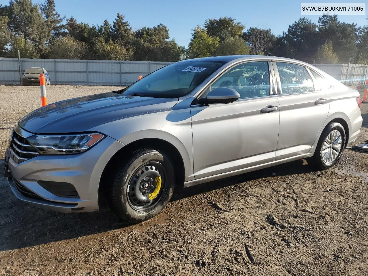 2019 Volkswagen Jetta S VIN: 3VWCB7BU0KM171005 Lot: 76792864