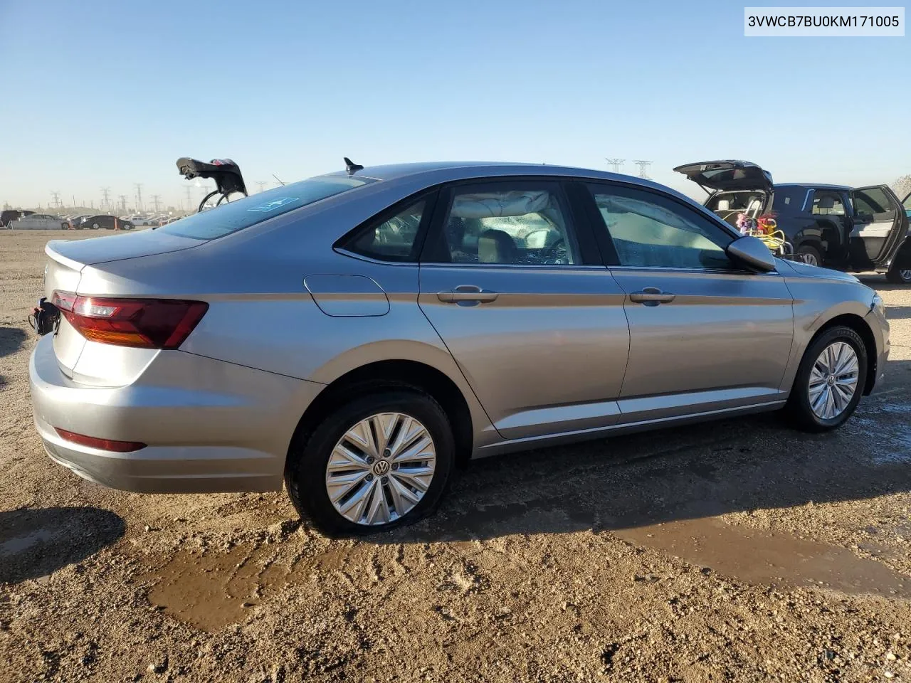 2019 Volkswagen Jetta S VIN: 3VWCB7BU0KM171005 Lot: 76792864