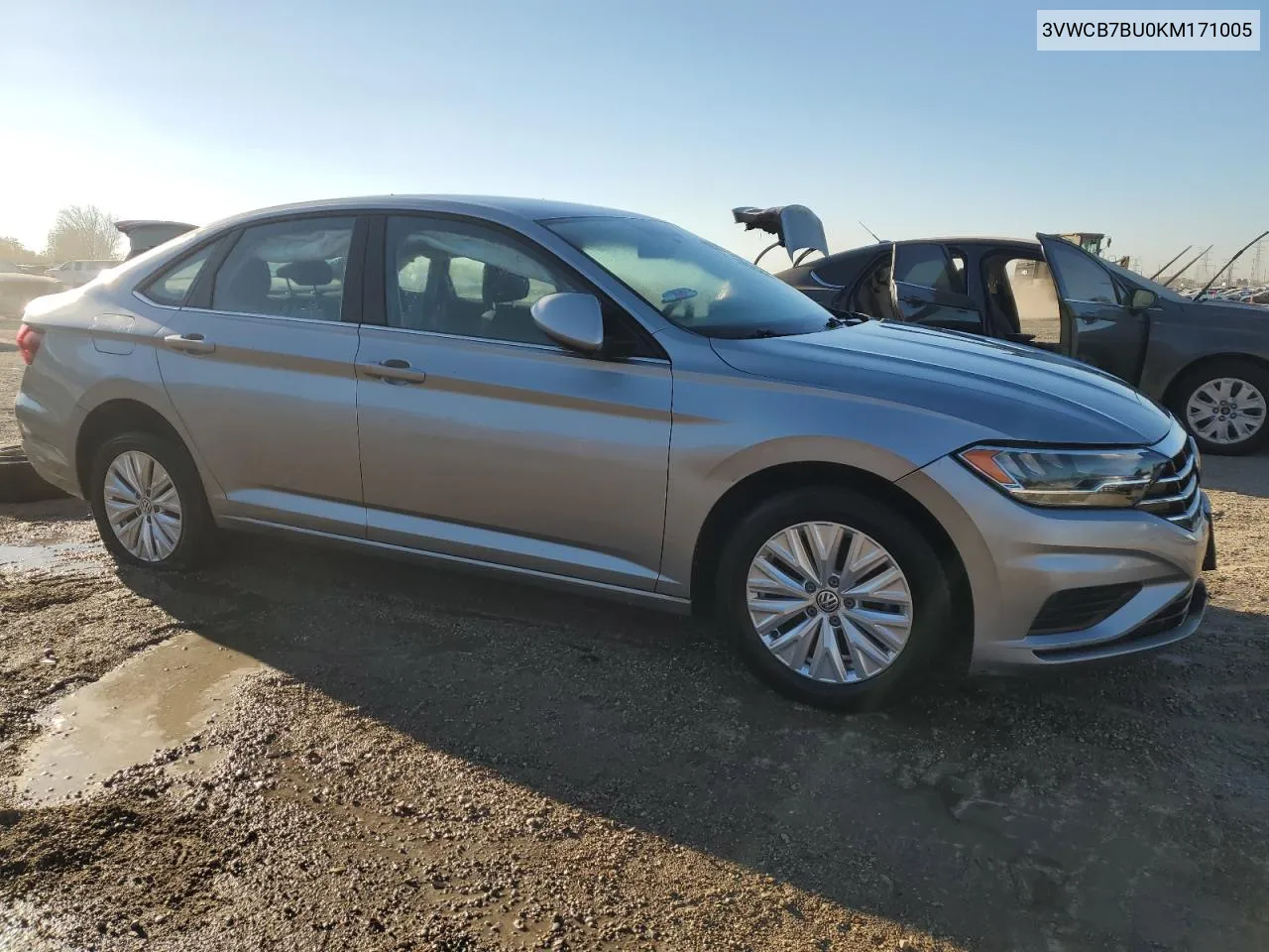 2019 Volkswagen Jetta S VIN: 3VWCB7BU0KM171005 Lot: 76792864