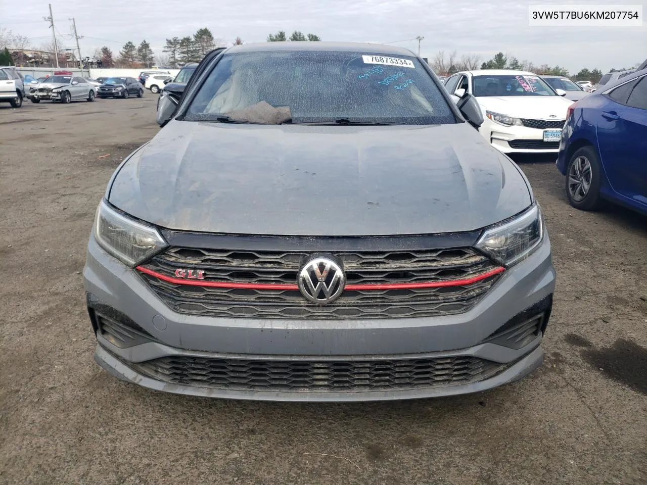 2019 Volkswagen Jetta Gli VIN: 3VW5T7BU6KM207754 Lot: 76873334