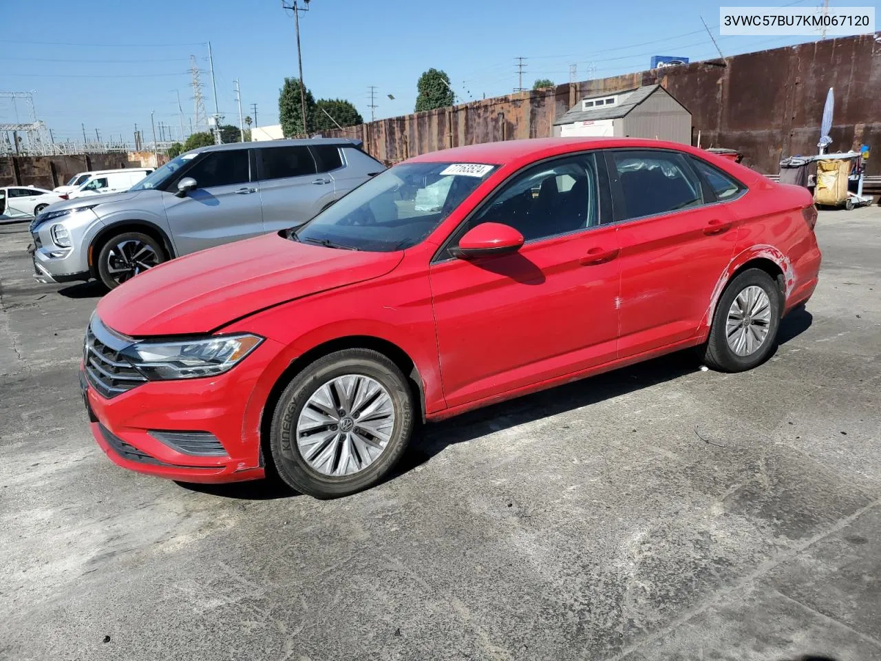 2019 Volkswagen Jetta S VIN: 3VWC57BU7KM067120 Lot: 77163524