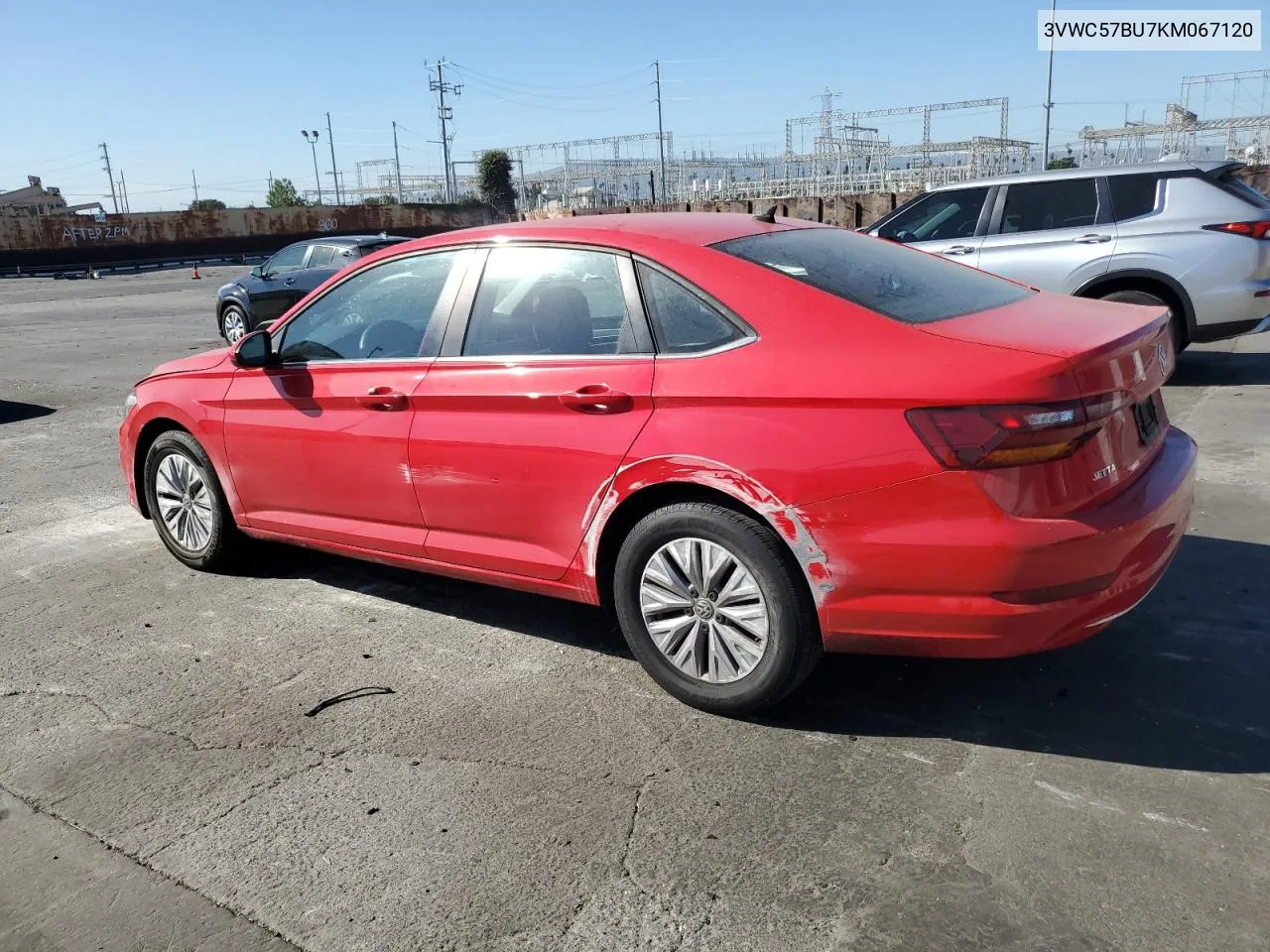 2019 Volkswagen Jetta S VIN: 3VWC57BU7KM067120 Lot: 77163524