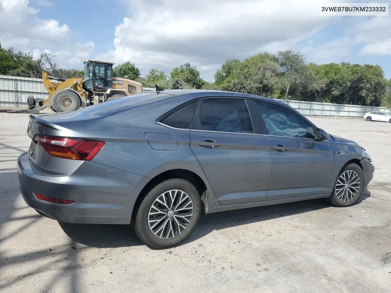 2019 Volkswagen Jetta Sel VIN: 3VWEB7BU7KM233332 Lot: 77330734