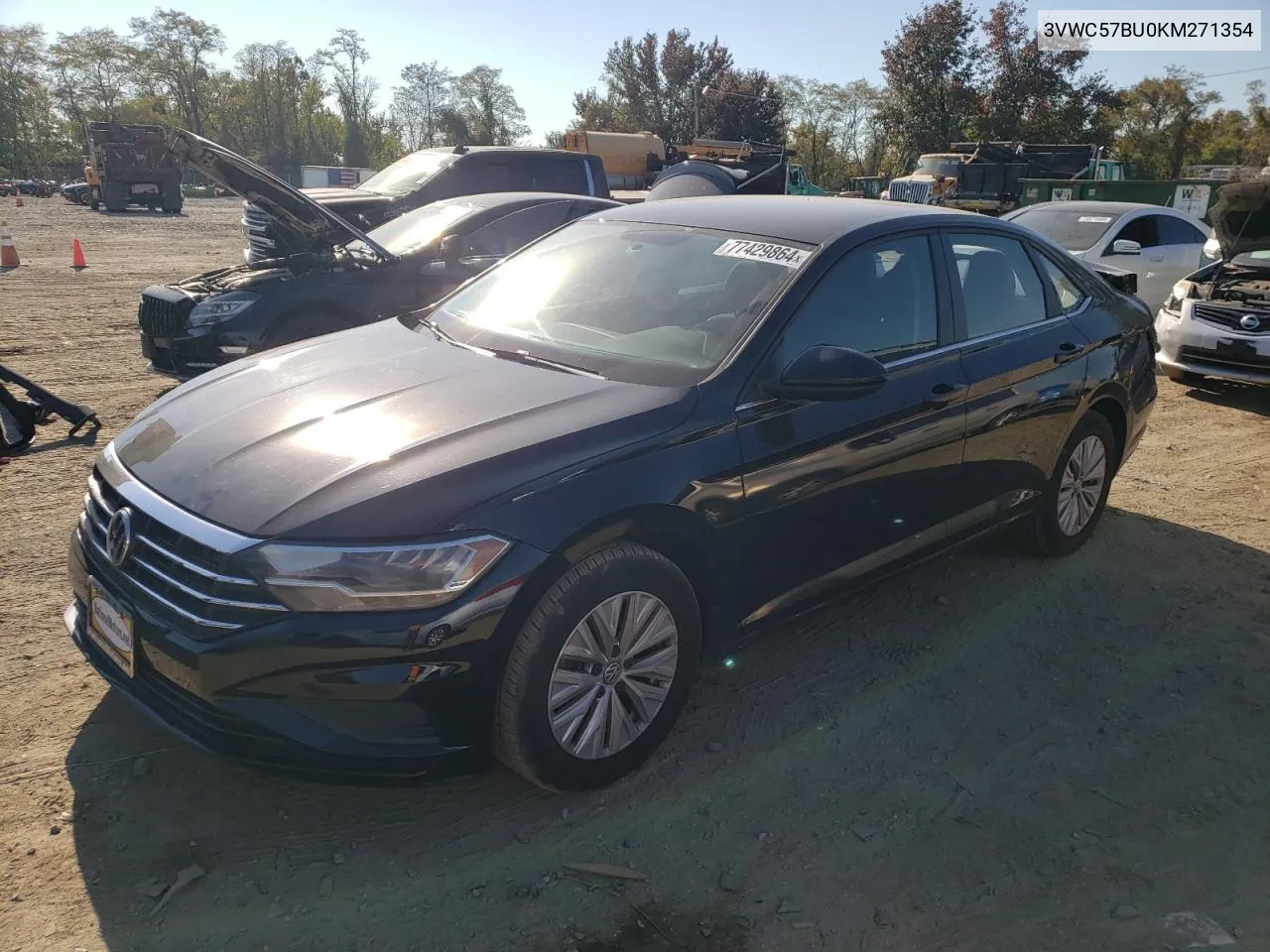 2019 Volkswagen Jetta S VIN: 3VWC57BU0KM271354 Lot: 77429864