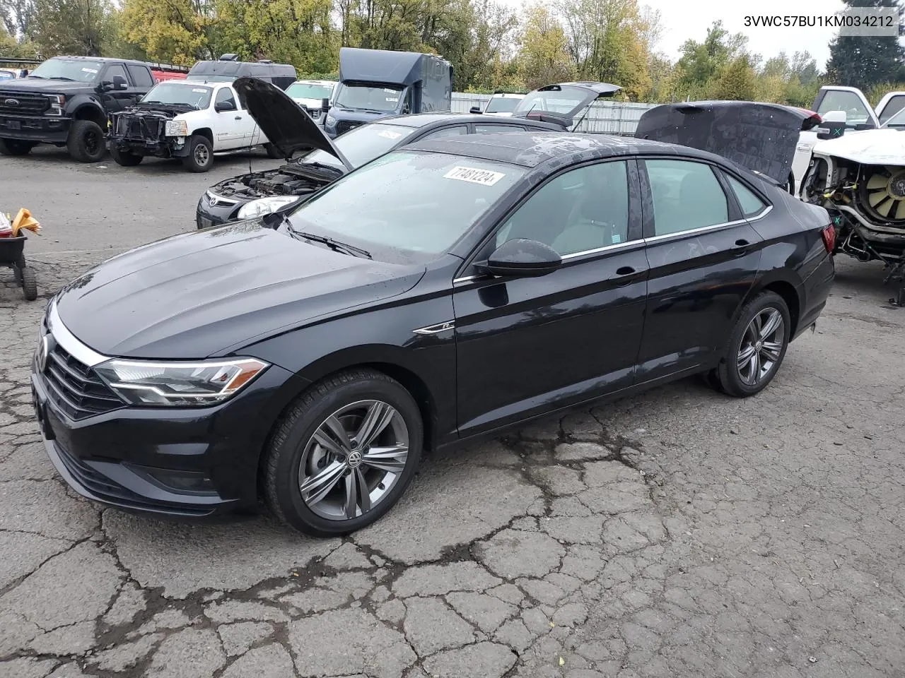 2019 Volkswagen Jetta S VIN: 3VWC57BU1KM034212 Lot: 77481224