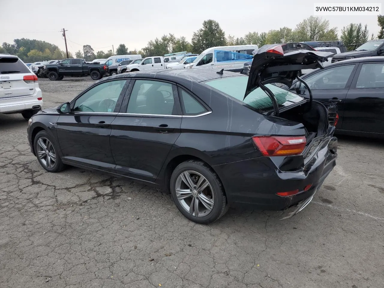 2019 Volkswagen Jetta S VIN: 3VWC57BU1KM034212 Lot: 77481224