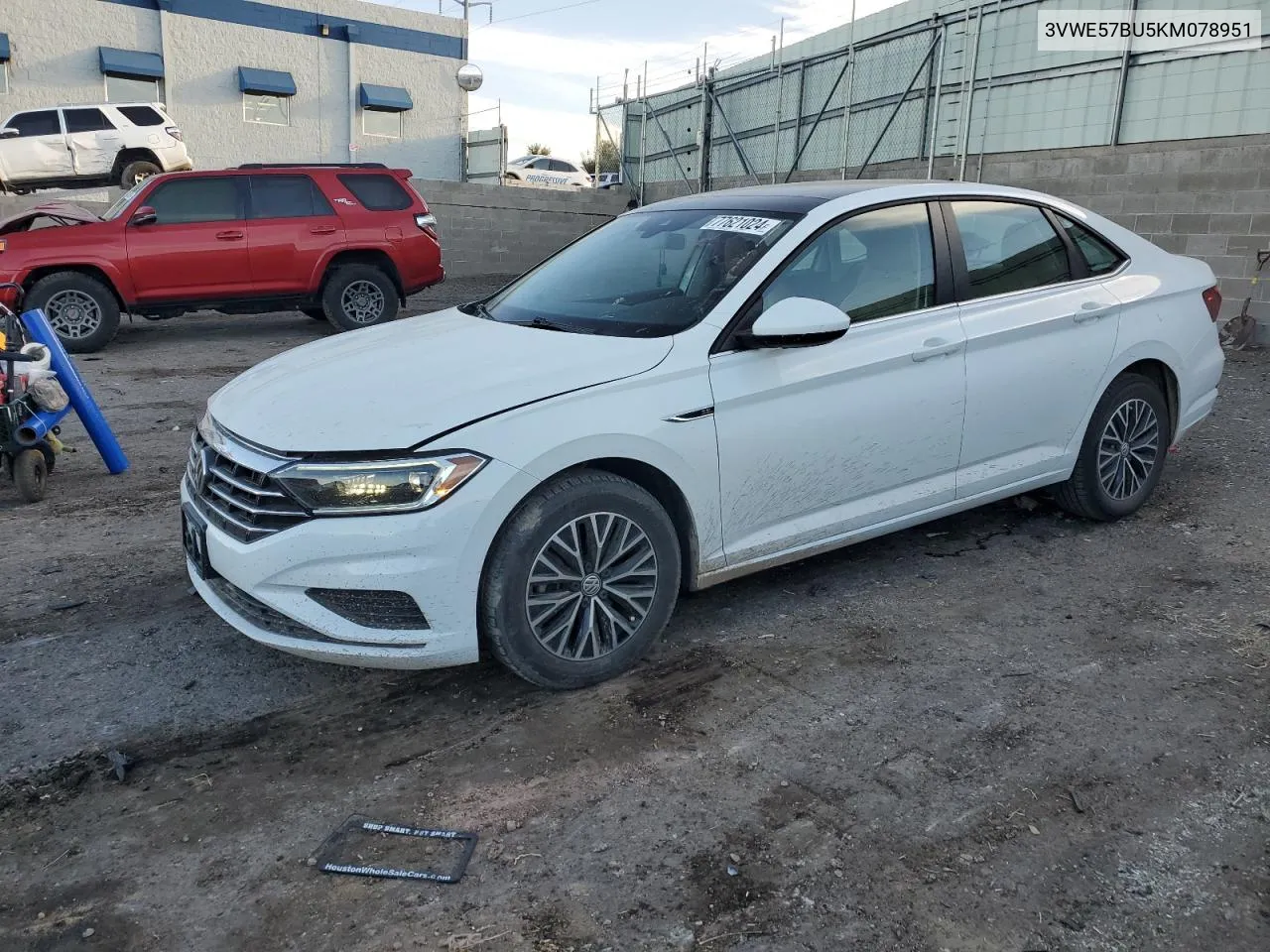 2019 Volkswagen Jetta Sel VIN: 3VWE57BU5KM078951 Lot: 77621024