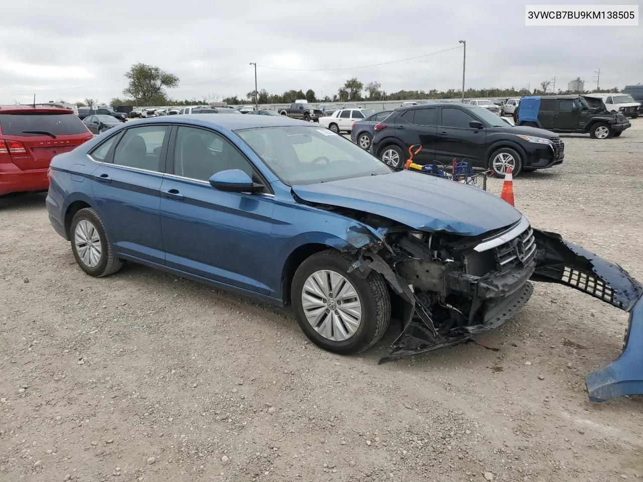 2019 Volkswagen Jetta S VIN: 3VWCB7BU9KM138505 Lot: 77636414