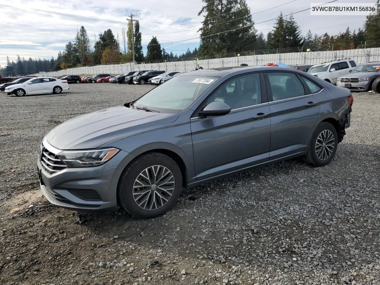 2019 Volkswagen Jetta S VIN: 3VWCB7BU1KM156836 Lot: 77677394