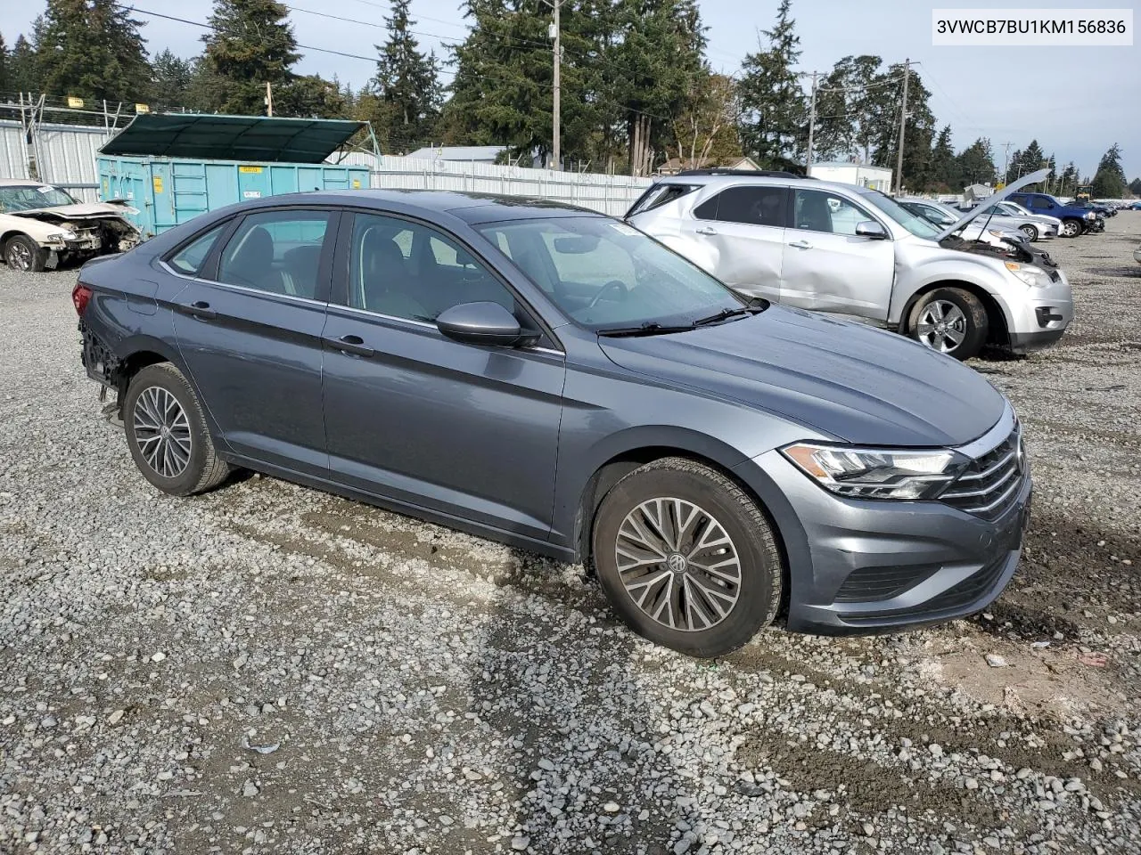 2019 Volkswagen Jetta S VIN: 3VWCB7BU1KM156836 Lot: 77677394