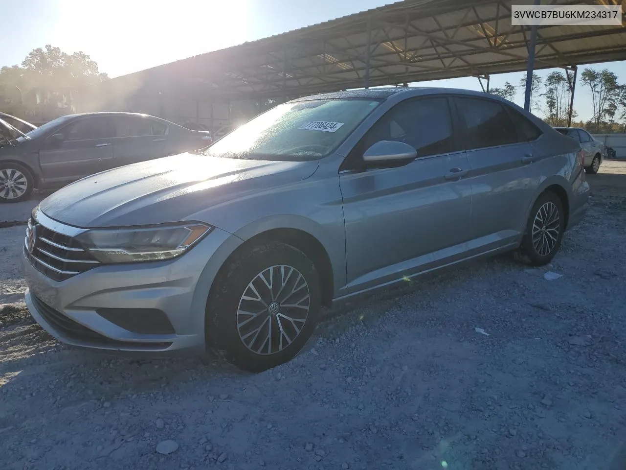 2019 Volkswagen Jetta S VIN: 3VWCB7BU6KM234317 Lot: 77706424