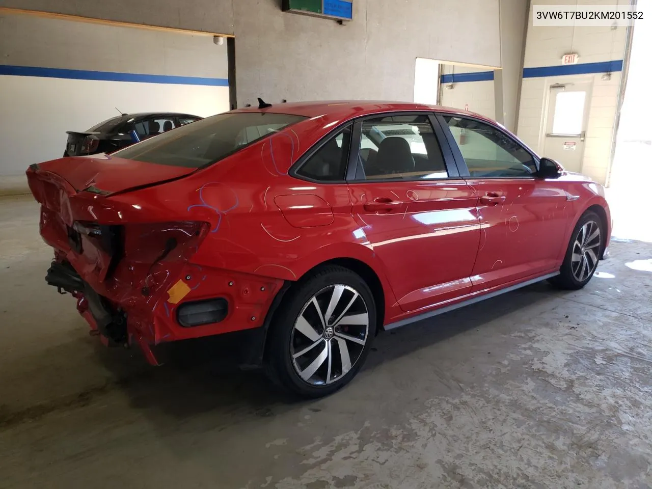 2019 Volkswagen Jetta Gli VIN: 3VW6T7BU2KM201552 Lot: 77816654