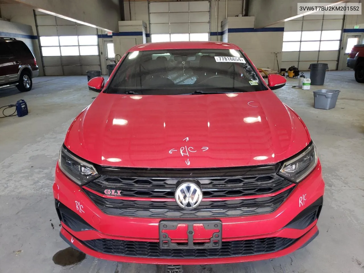 2019 Volkswagen Jetta Gli VIN: 3VW6T7BU2KM201552 Lot: 77816654