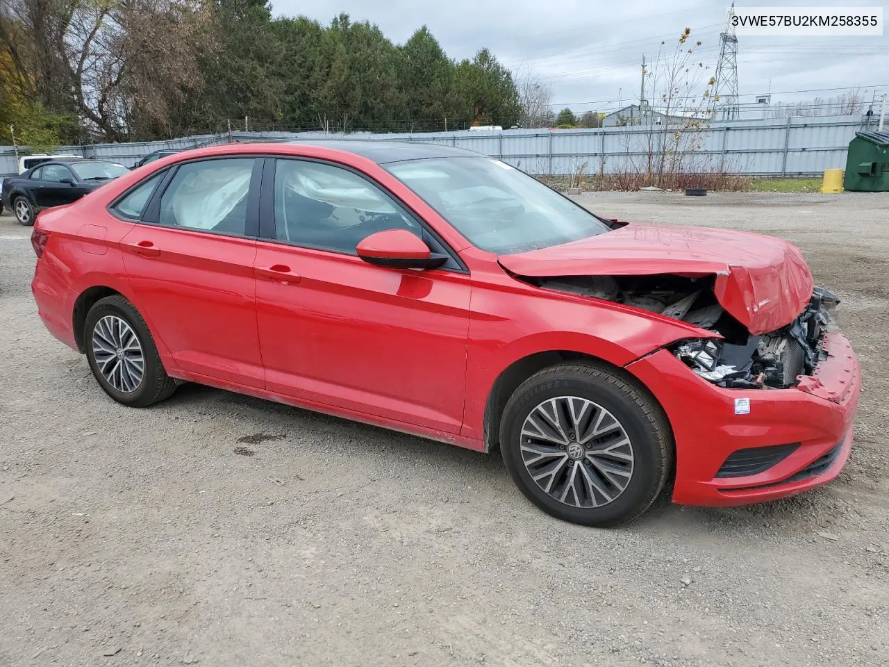 2019 Volkswagen Jetta Sel VIN: 3VWE57BU2KM258355 Lot: 77845344