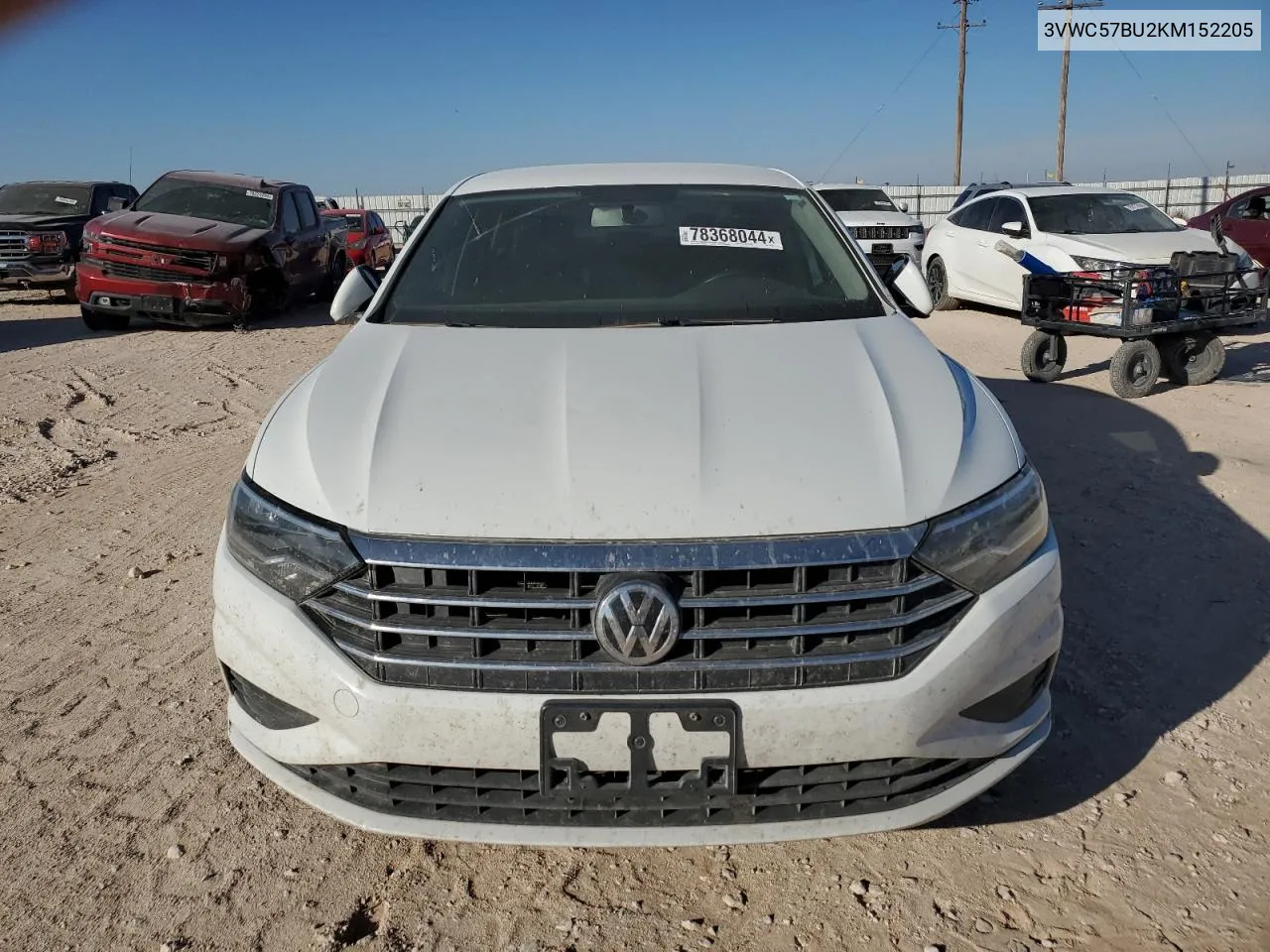 2019 Volkswagen Jetta S VIN: 3VWC57BU2KM152205 Lot: 78368044