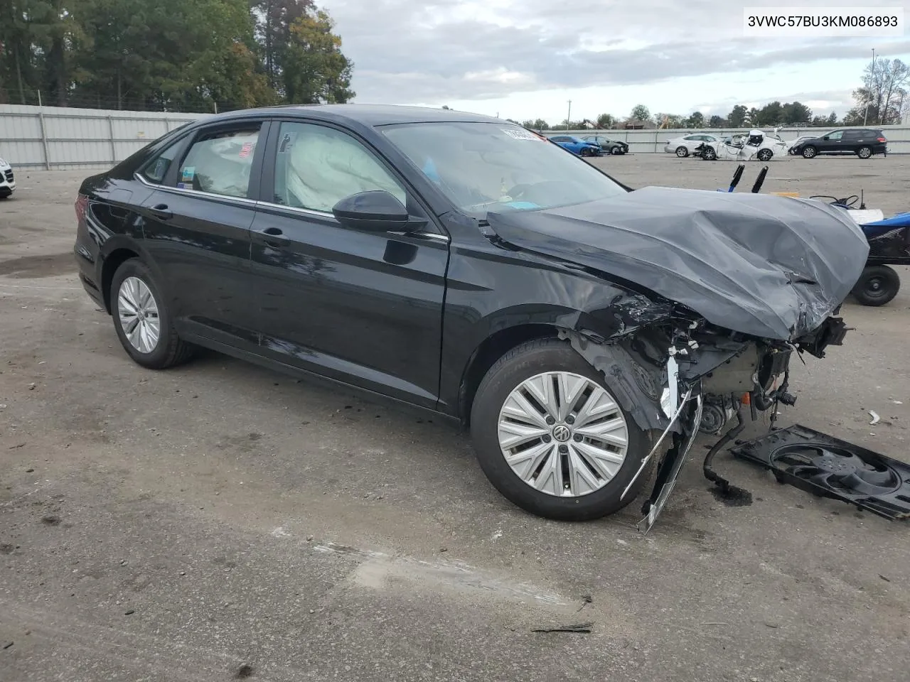 2019 Volkswagen Jetta S VIN: 3VWC57BU3KM086893 Lot: 78434574