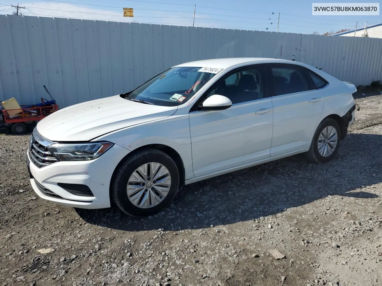 2019 Volkswagen Jetta S VIN: 3VWC57BU8KM063870 Lot: 78475624