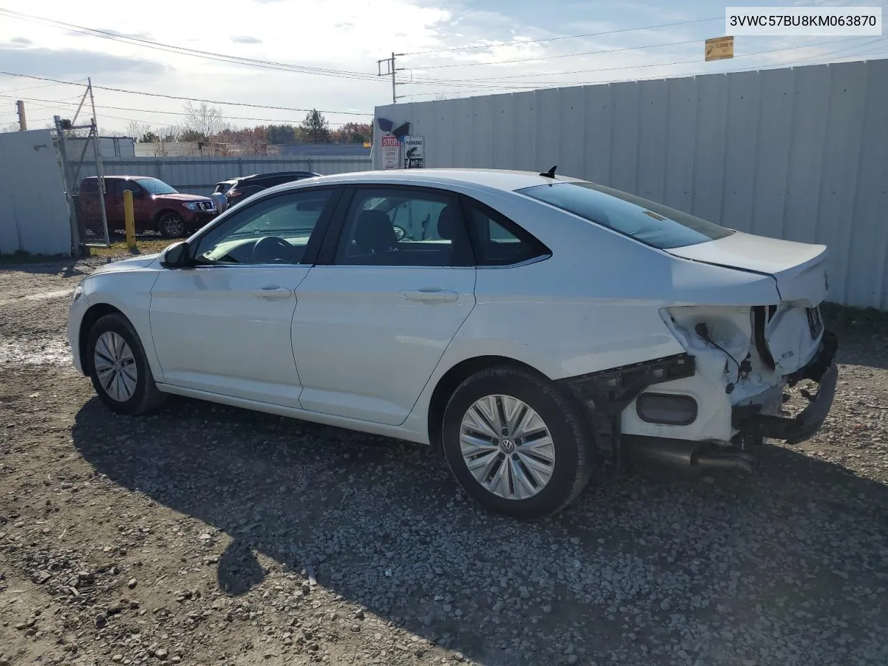 2019 Volkswagen Jetta S VIN: 3VWC57BU8KM063870 Lot: 78475624