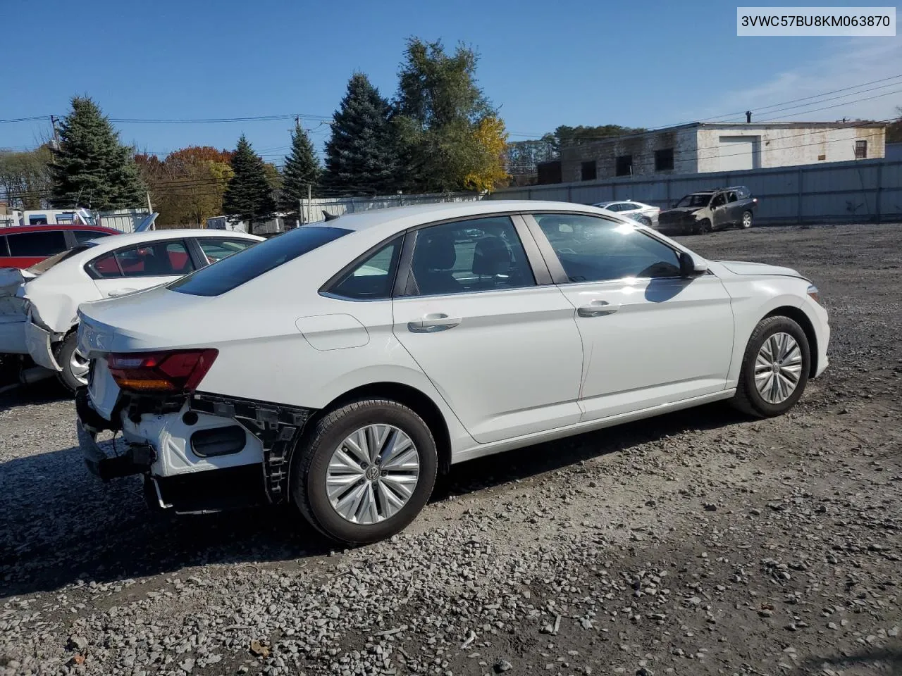 2019 Volkswagen Jetta S VIN: 3VWC57BU8KM063870 Lot: 78475624