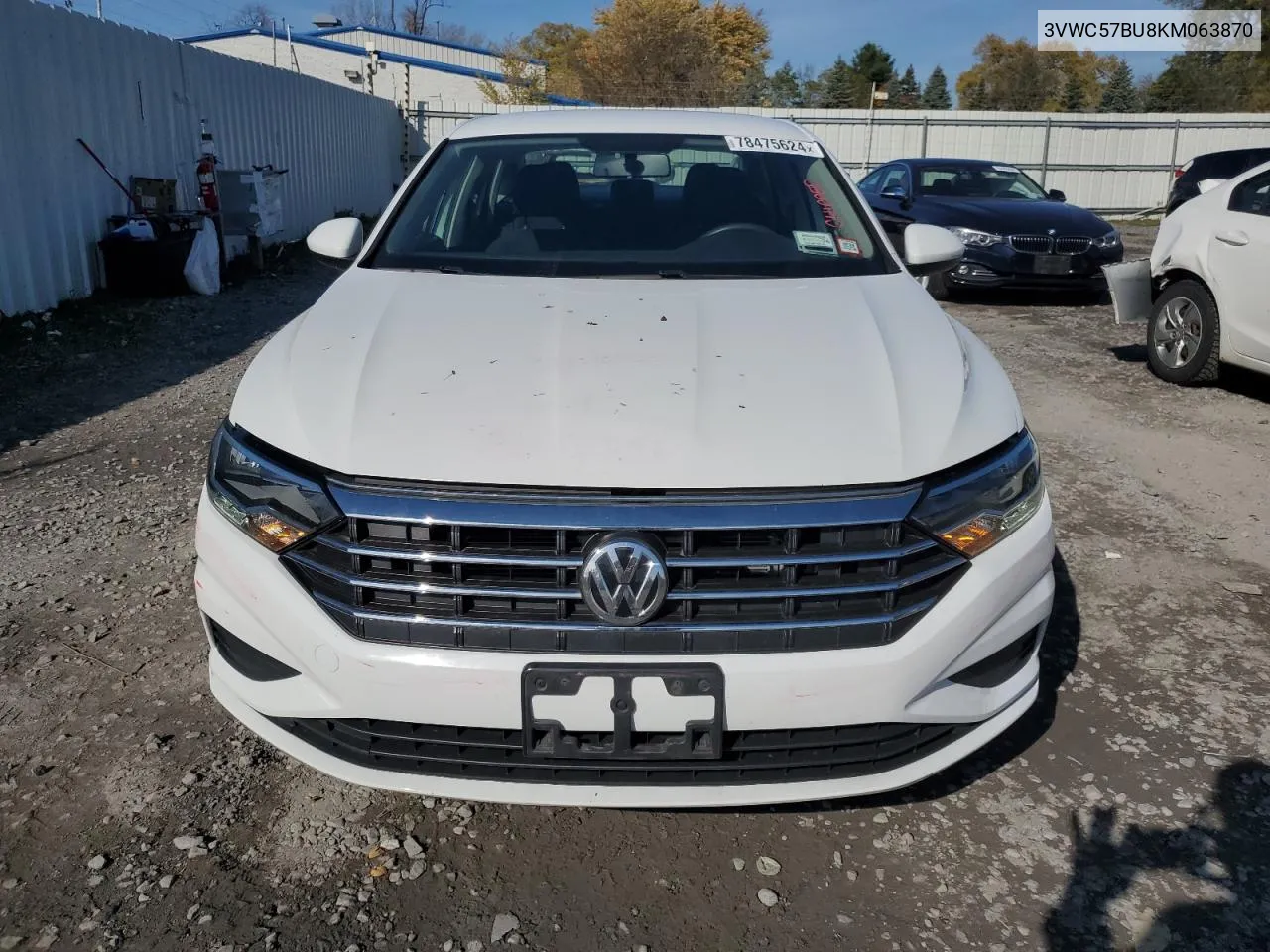 2019 Volkswagen Jetta S VIN: 3VWC57BU8KM063870 Lot: 78475624