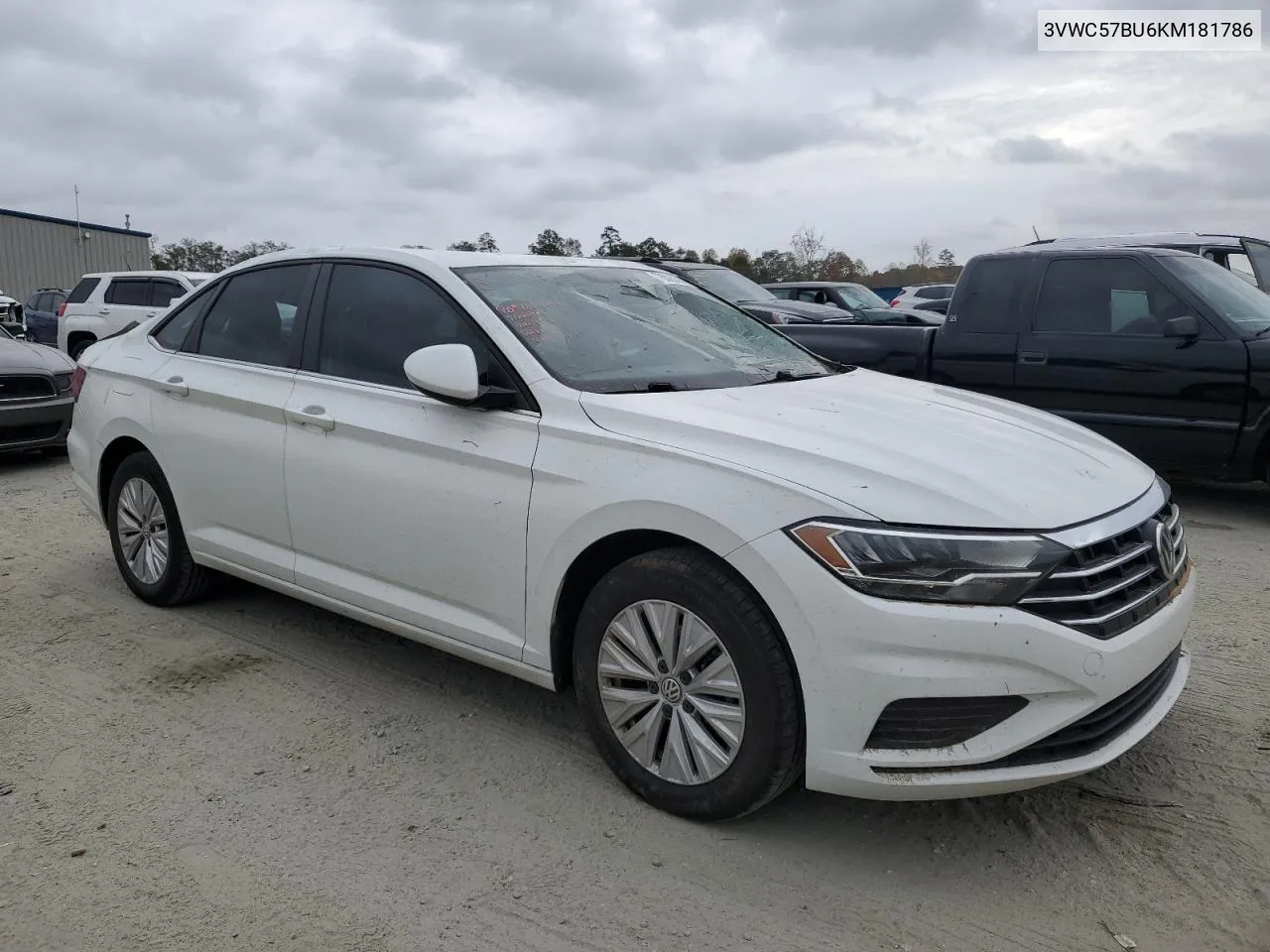 2019 Volkswagen Jetta S VIN: 3VWC57BU6KM181786 Lot: 78826324