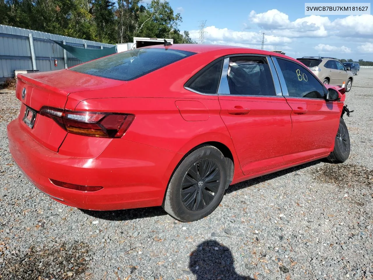 2019 Volkswagen Jetta S VIN: 3VWCB7BU7KM181627 Lot: 78904604