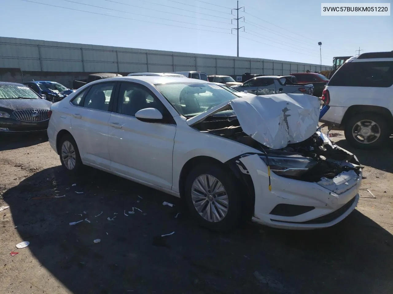 2019 Volkswagen Jetta S VIN: 3VWC57BU8KM051220 Lot: 79314304