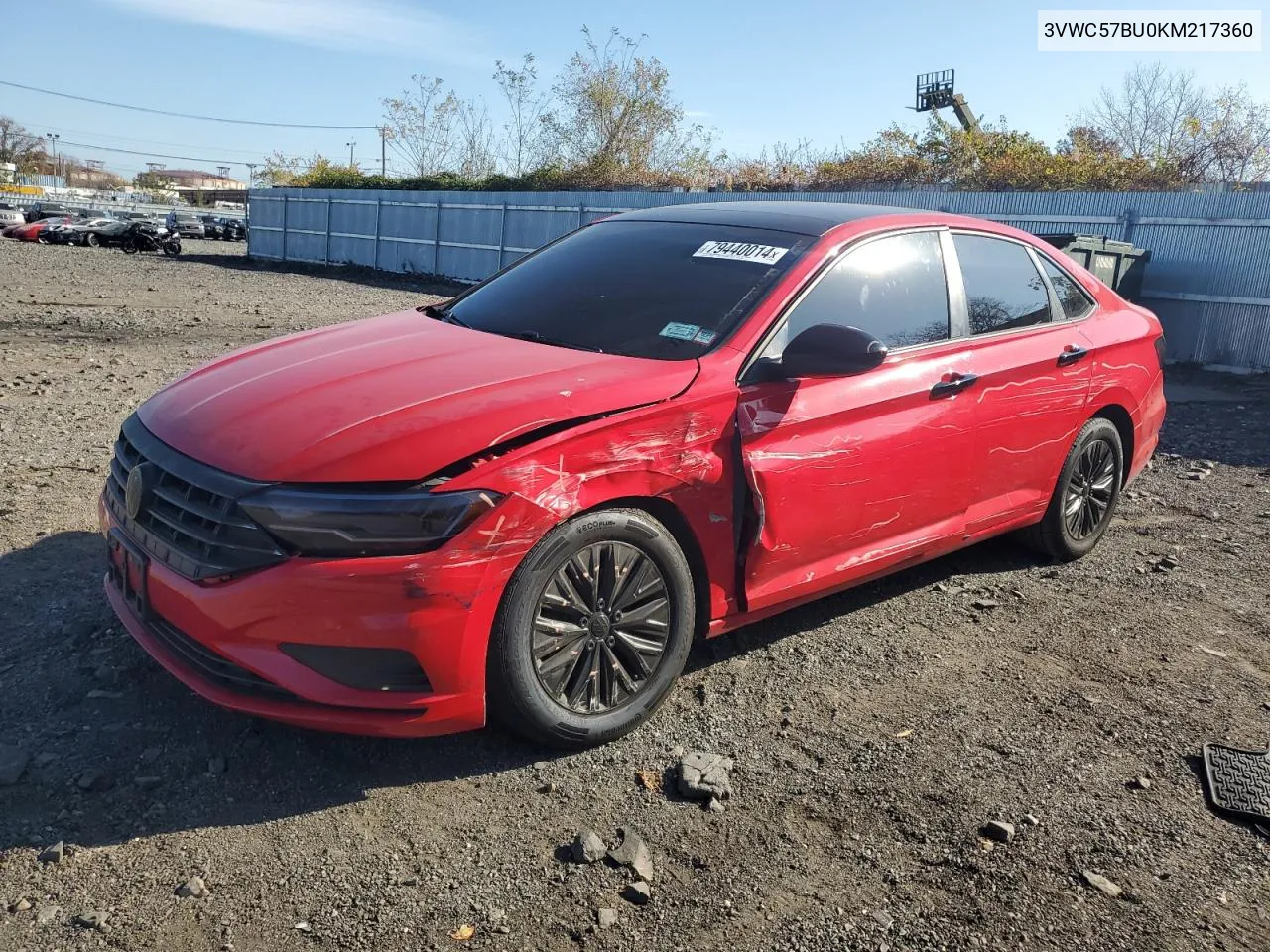 2019 Volkswagen Jetta S VIN: 3VWC57BU0KM217360 Lot: 79440014