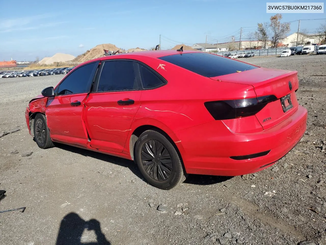 2019 Volkswagen Jetta S VIN: 3VWC57BU0KM217360 Lot: 79440014