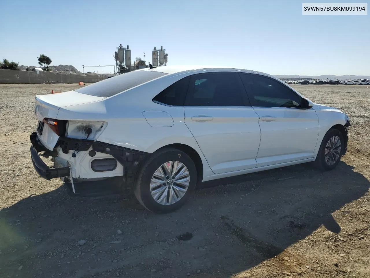 2019 Volkswagen Jetta S VIN: 3VWN57BU8KM099194 Lot: 79954094