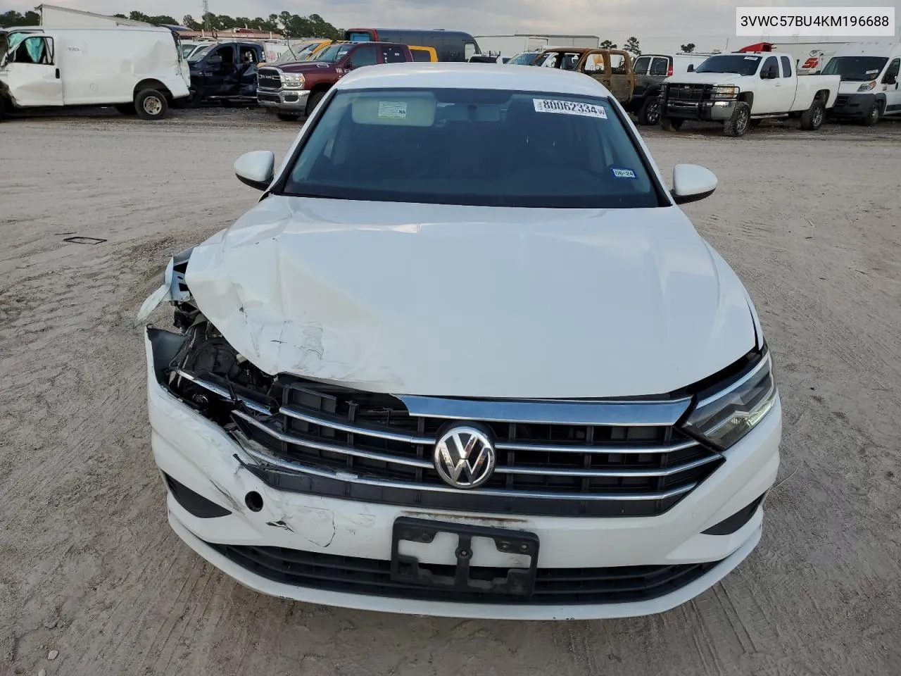 2019 Volkswagen Jetta S VIN: 3VWC57BU4KM196688 Lot: 80062334