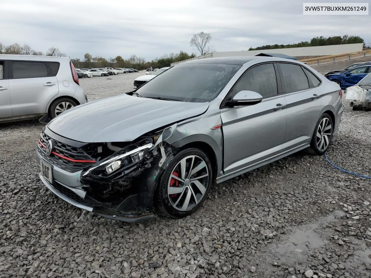 2019 Volkswagen Jetta Gli VIN: 3VW5T7BUXKM261249 Lot: 80557944