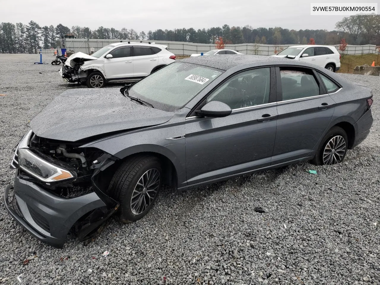 2019 Volkswagen Jetta Sel VIN: 3VWE57BU0KM090554 Lot: 80987684