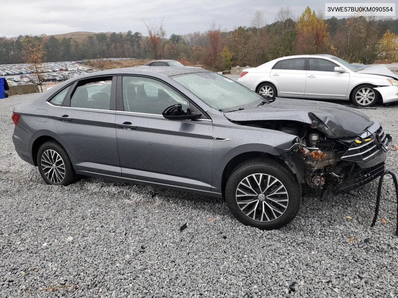 2019 Volkswagen Jetta Sel VIN: 3VWE57BU0KM090554 Lot: 80987684