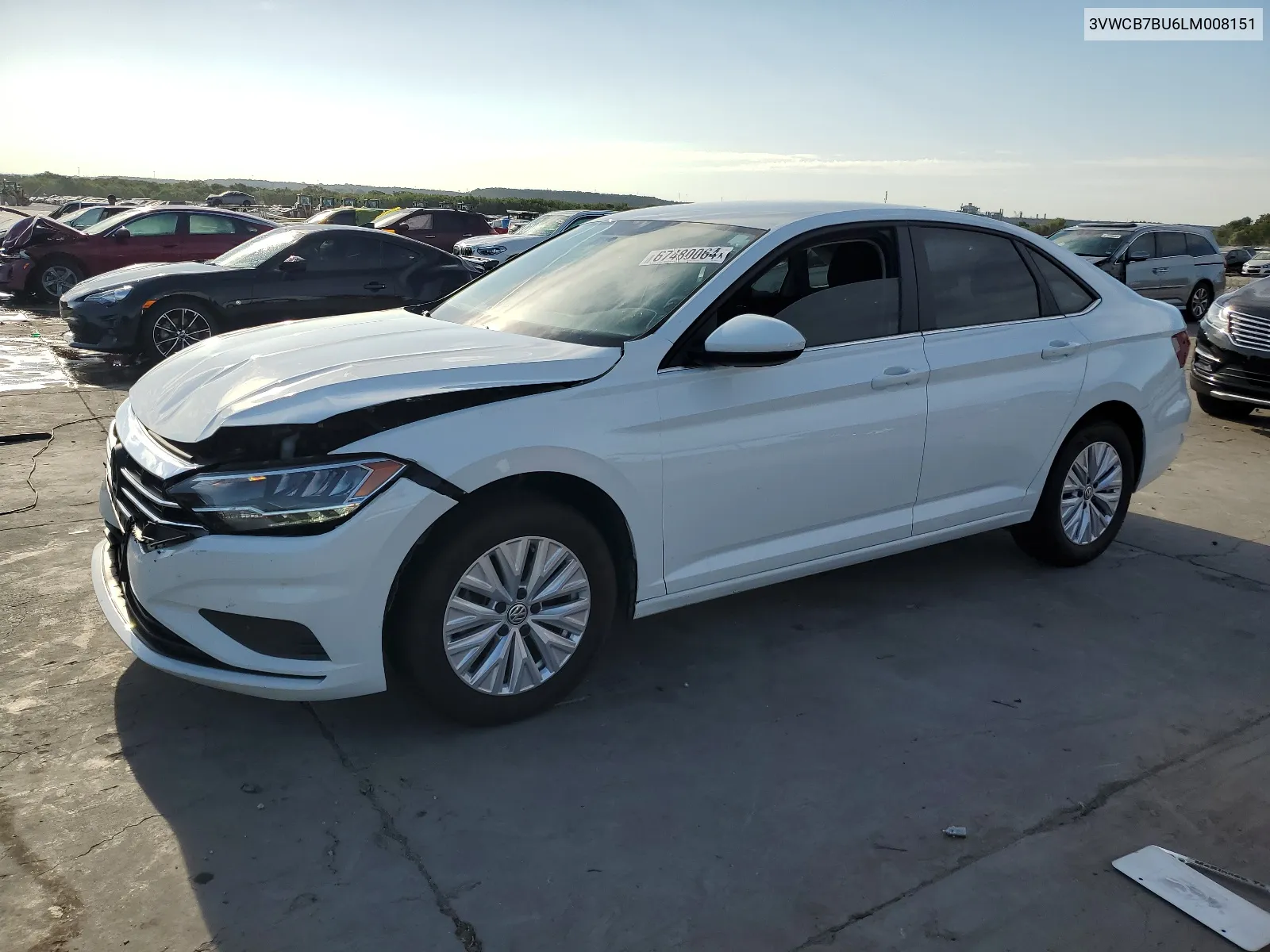 2020 Volkswagen Jetta S VIN: 3VWCB7BU6LM008151 Lot: 67480064