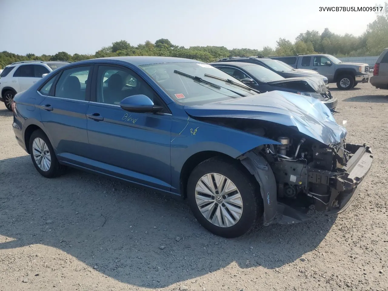 2020 Volkswagen Jetta S VIN: 3VWCB7BU5LM009517 Lot: 71037464