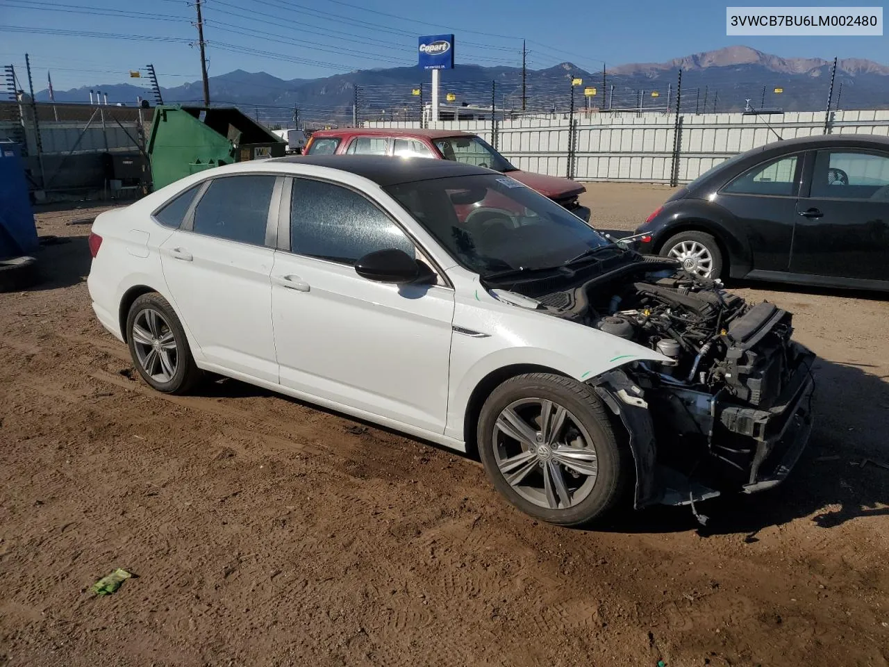 2020 Volkswagen Jetta S VIN: 3VWCB7BU6LM002480 Lot: 74745454