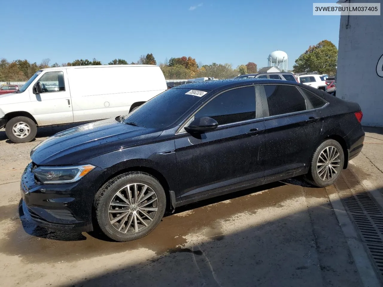 2020 Volkswagen Jetta Sel VIN: 3VWEB7BU1LM037405 Lot: 75662324