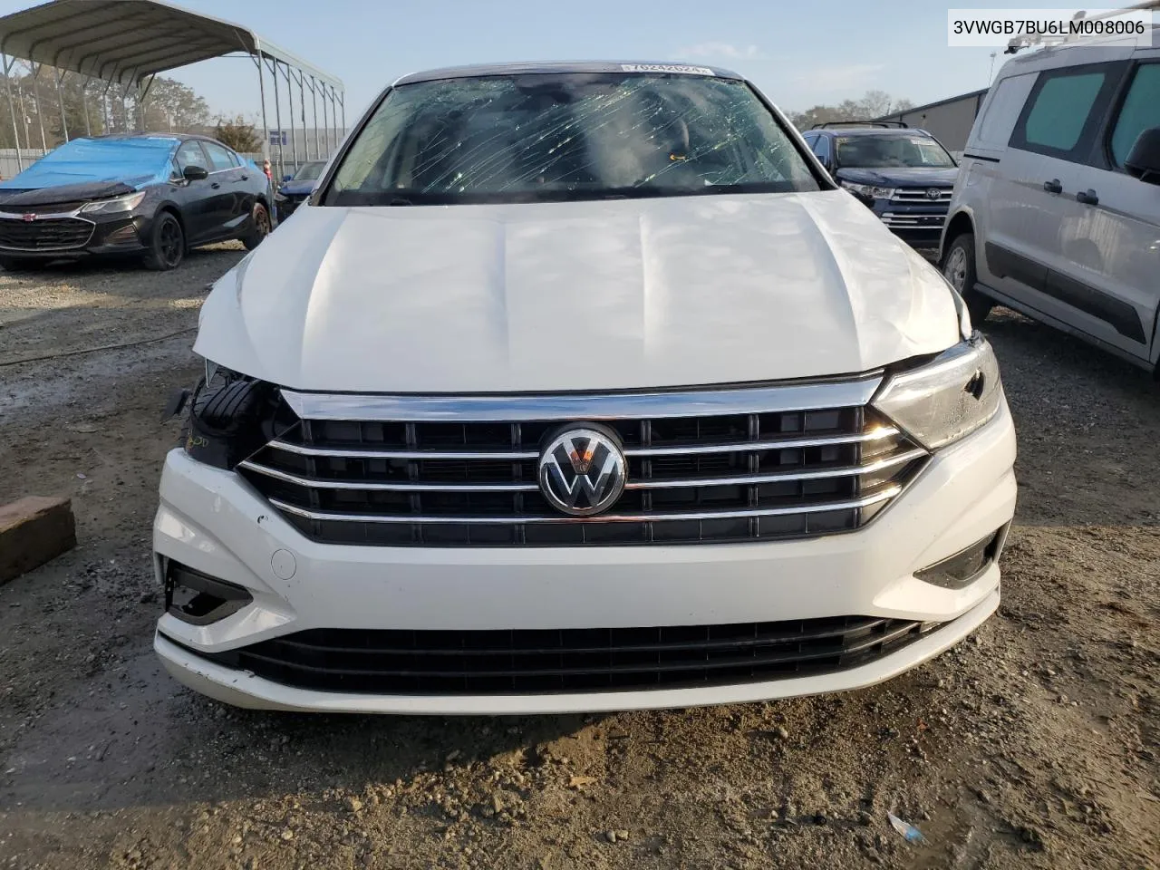 2020 Volkswagen Jetta Sel Premium VIN: 3VWGB7BU6LM008006 Lot: 76242624