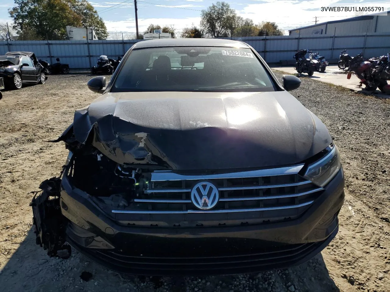 2020 Volkswagen Jetta Sel VIN: 3VWEB7BU1LM055791 Lot: 79822684