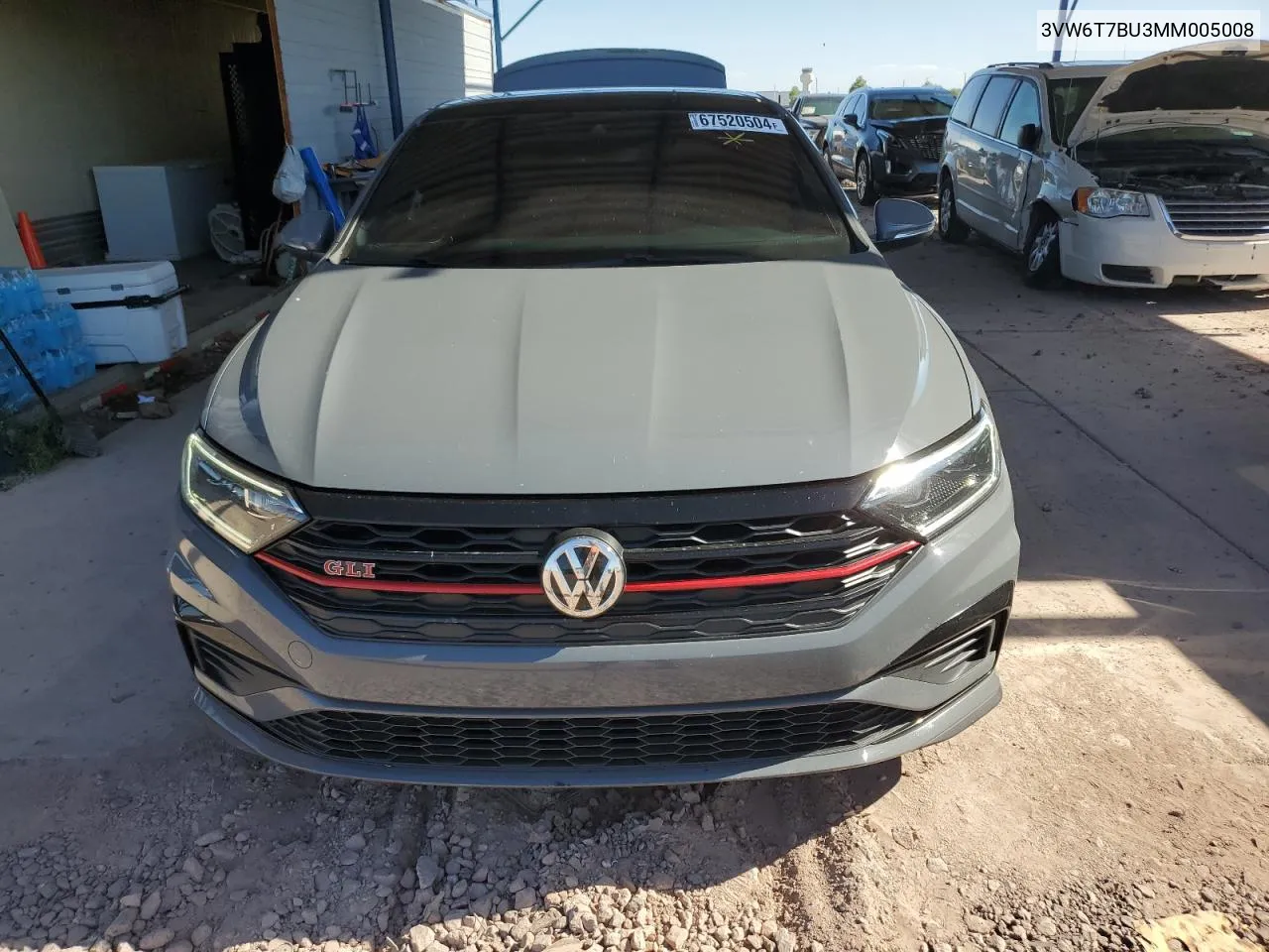 2021 Volkswagen Jetta Gli VIN: 3VW6T7BU3MM005008 Lot: 67520504