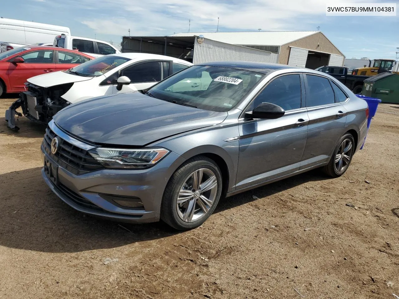 2021 Volkswagen Jetta S VIN: 3VWC57BU9MM104381 Lot: 68882204